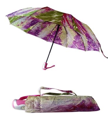 Güneş Şemsiyesi Su Geçirmez / Rüzgar Geçirmez 2 Katlanır Renkli Şemsiye Kadınlar için