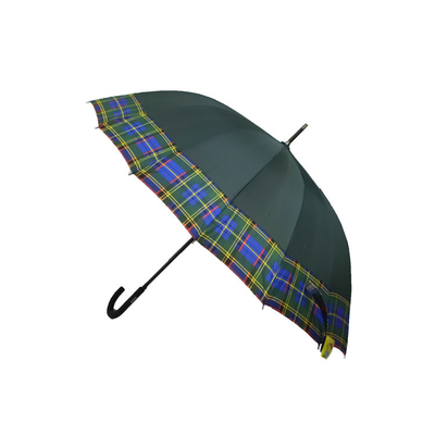 Uzun Saplı OEM 24k Düz Rüzgar Geçirmez Şemsiye