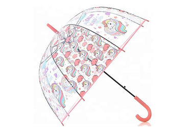 Hediye Dome Stil Şeffaf Unicorn Şemsiye, Şeffaf Plastik Kabarcık Şemsiye