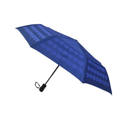 Mini Rüzgar Geçirmez 21 İnç Polyester 190T 3 Seyahat İçin Katlanır Şemsiye