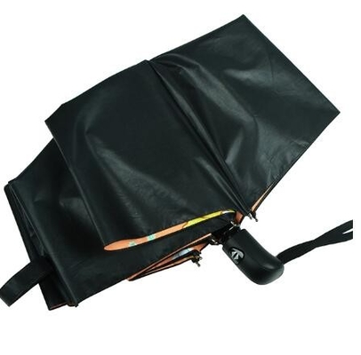 BV 3 Katlanır Tam Renkli Pongee Otomatik Kompakt Şemsiye İçine Baskı