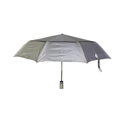 Yetişkinler İçin Rüzgar Geçirmez UV Korumalı Pongee Otomatik 3 Katlı Şemsiye